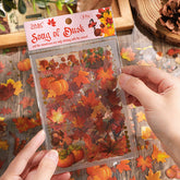 Waterproof Vintage Plant Leaves stickers pack,Stickers